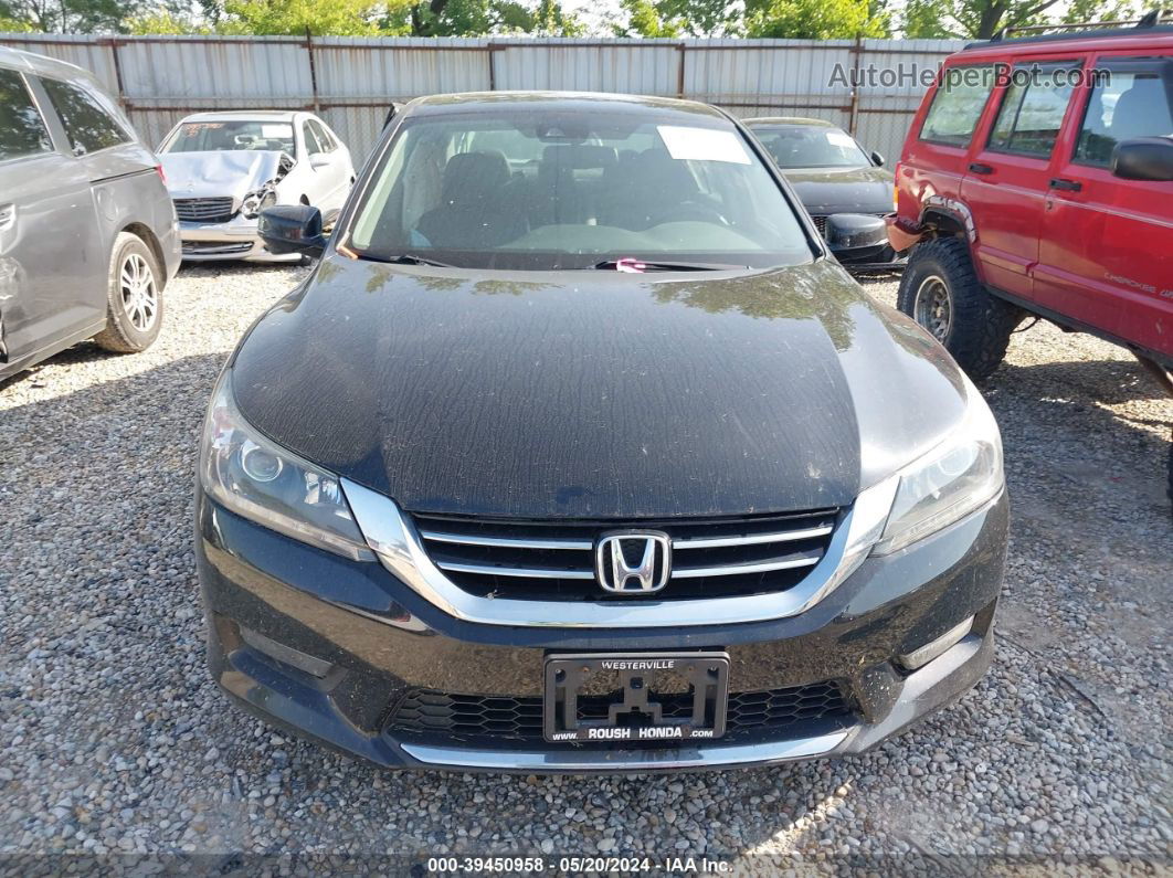 2014 Honda Accord Ex-l V-6 Black vin: 1HGCR3F84EA040831