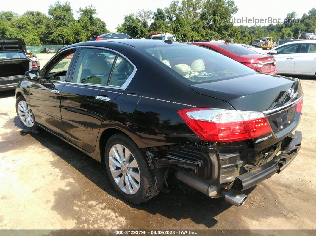 2015 Honda Accord Ex-l V-6 Black vin: 1HGCR3F84FA028440