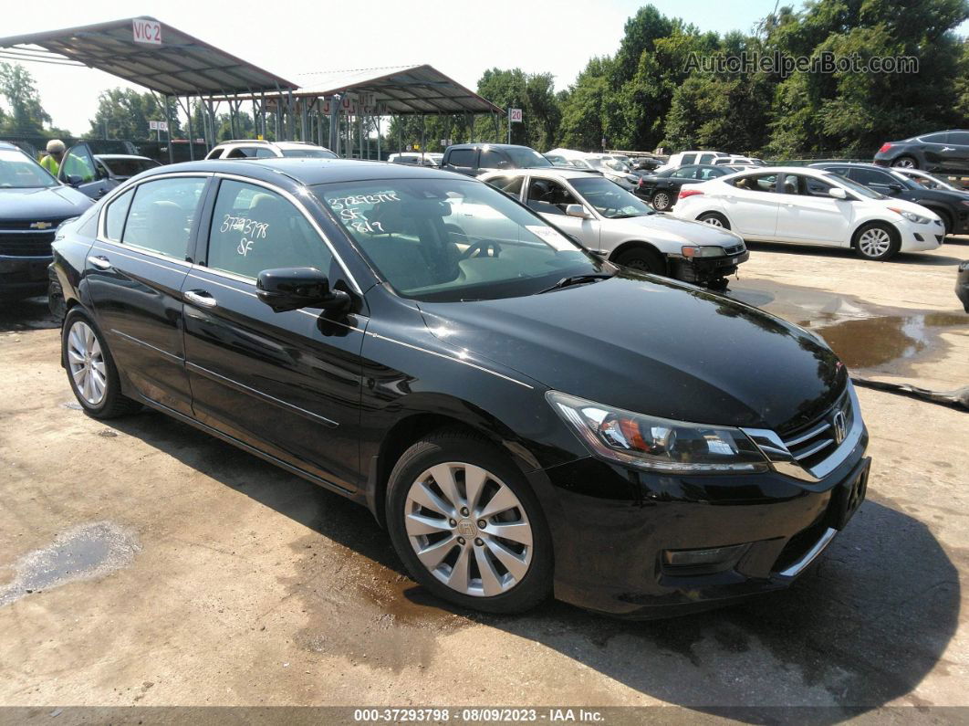 2015 Honda Accord Ex-l V-6 Черный vin: 1HGCR3F84FA028440