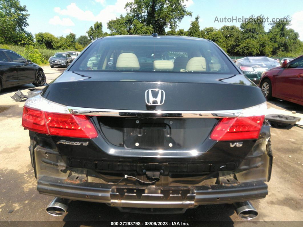 2015 Honda Accord Ex-l V-6 Black vin: 1HGCR3F84FA028440