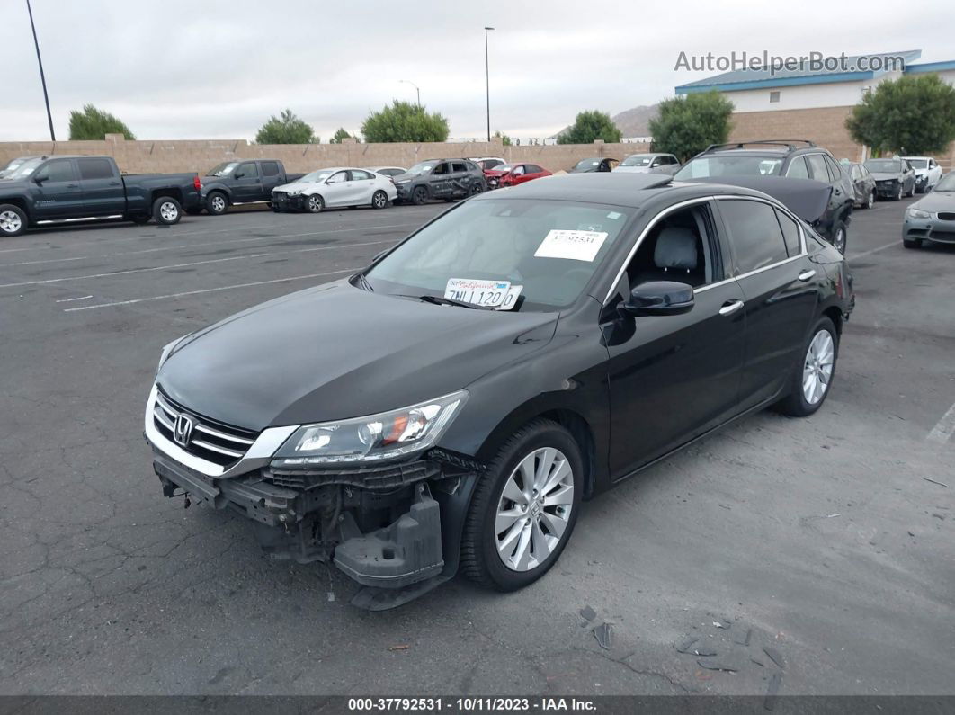 2015 Honda Accord Sedan Ex-l Black vin: 1HGCR3F84FA035355