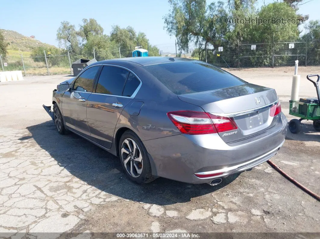 2016 Honda Accord Ex-l V-6 Gray vin: 1HGCR3F84GA000283