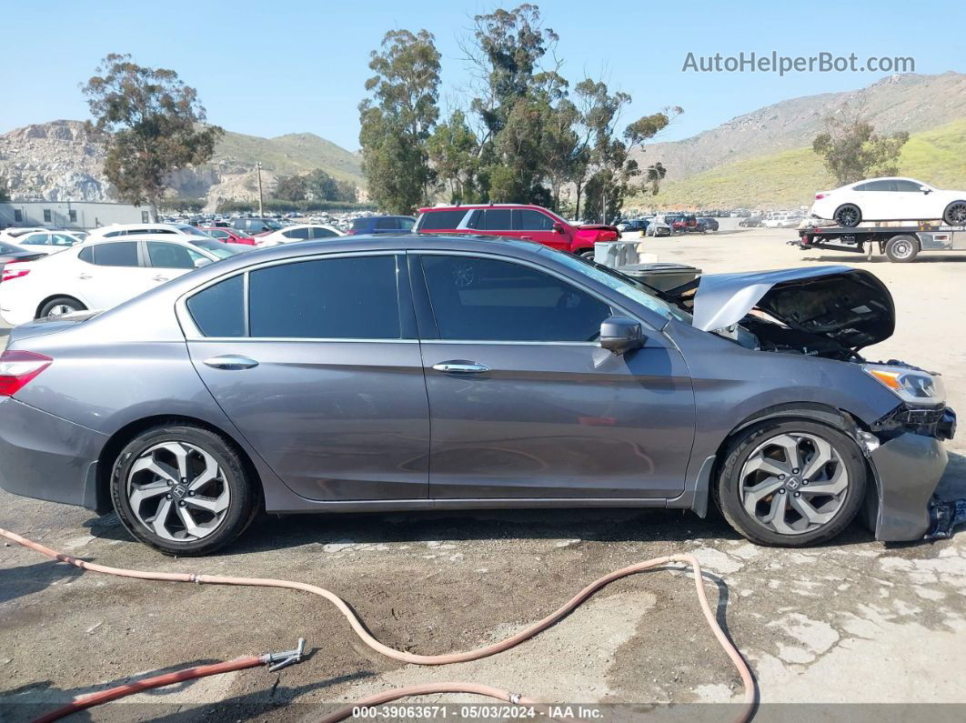 2016 Honda Accord Ex-l V-6 Gray vin: 1HGCR3F84GA000283