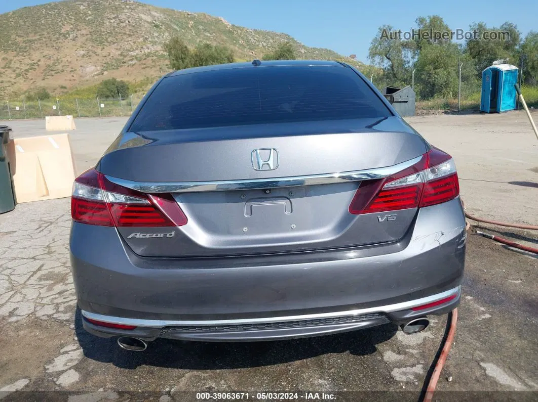 2016 Honda Accord Ex-l V-6 Серый vin: 1HGCR3F84GA000283