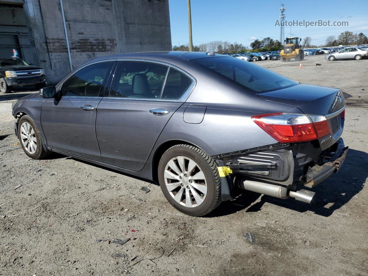 2014 Honda Accord Exl Gray vin: 1HGCR3F85EA018627