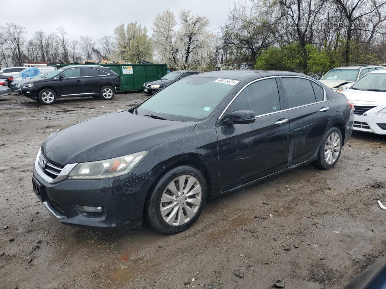 2014 Honda Accord Exl Black vin: 1HGCR3F85EA036836