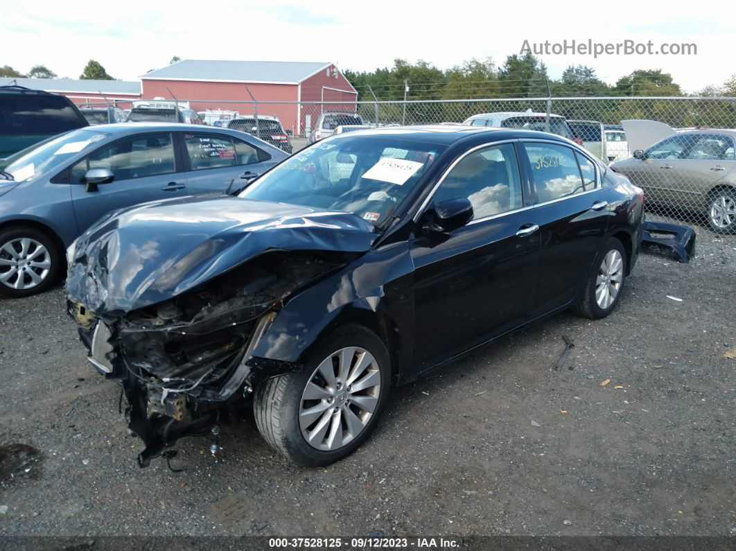 2015 Honda Accord Sedan Ex-l Черный vin: 1HGCR3F85FA031542