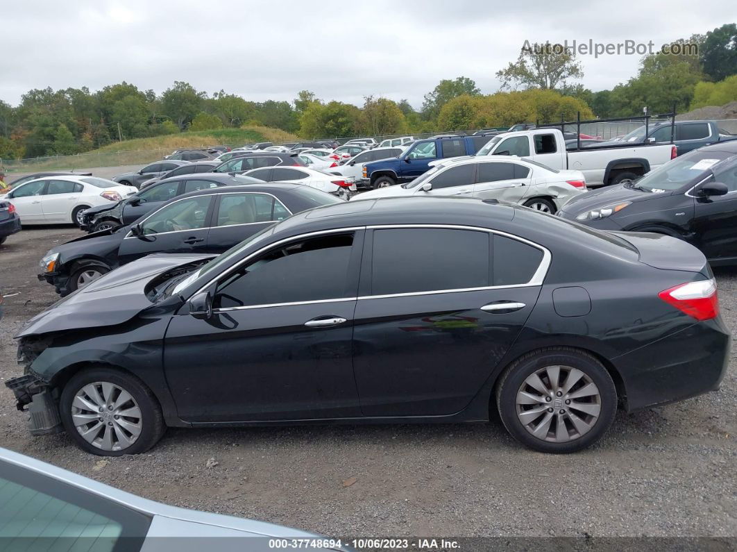 2015 Honda Accord Ex-l V-6 Black vin: 1HGCR3F85FA037227