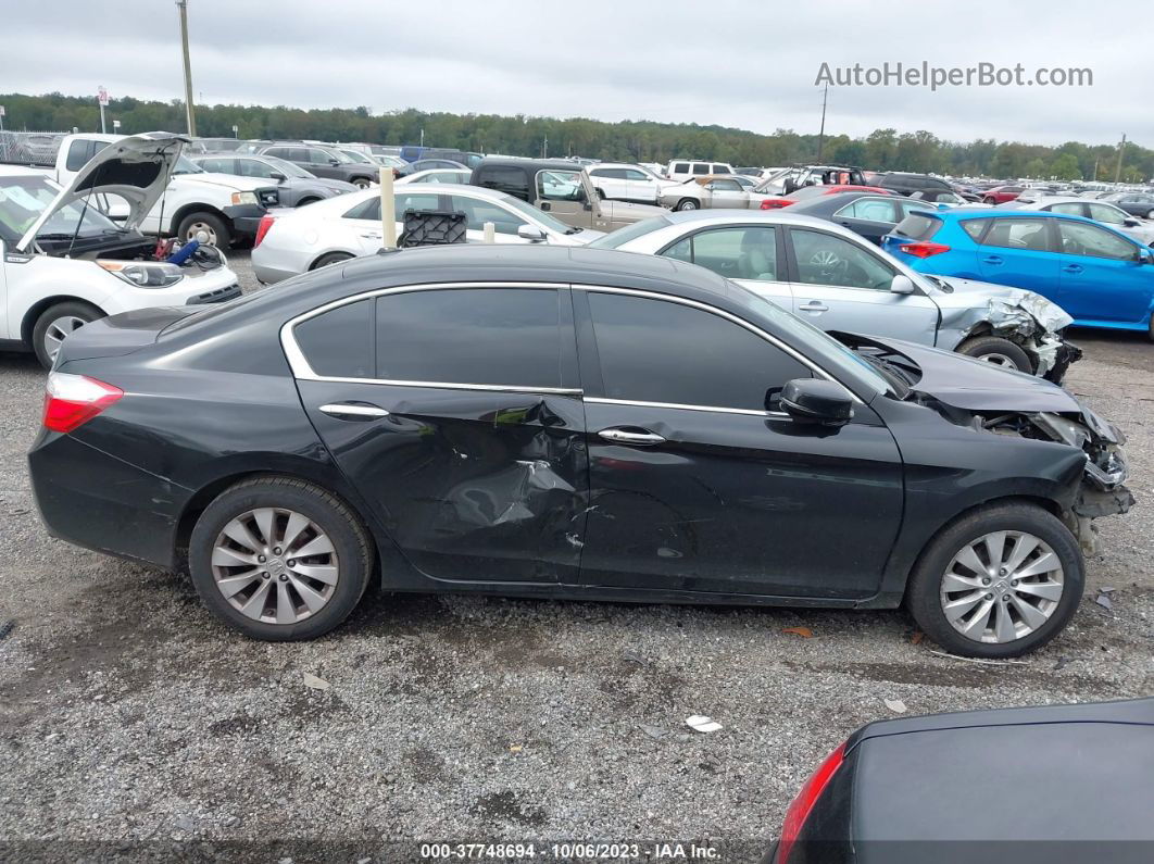 2015 Honda Accord Ex-l V-6 Black vin: 1HGCR3F85FA037227