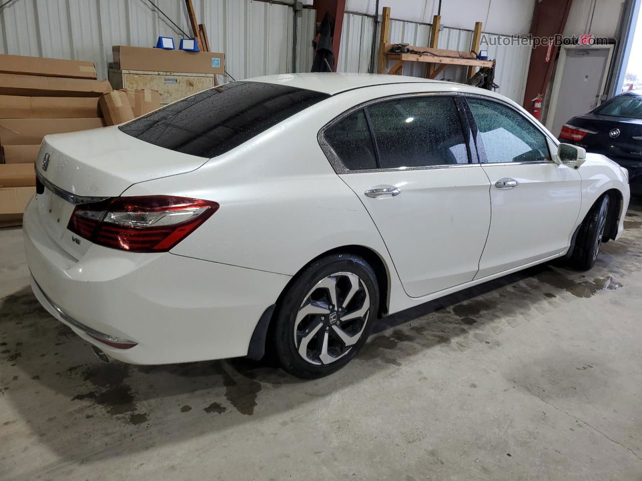 2016 Honda Accord Exl White vin: 1HGCR3F85GA005749