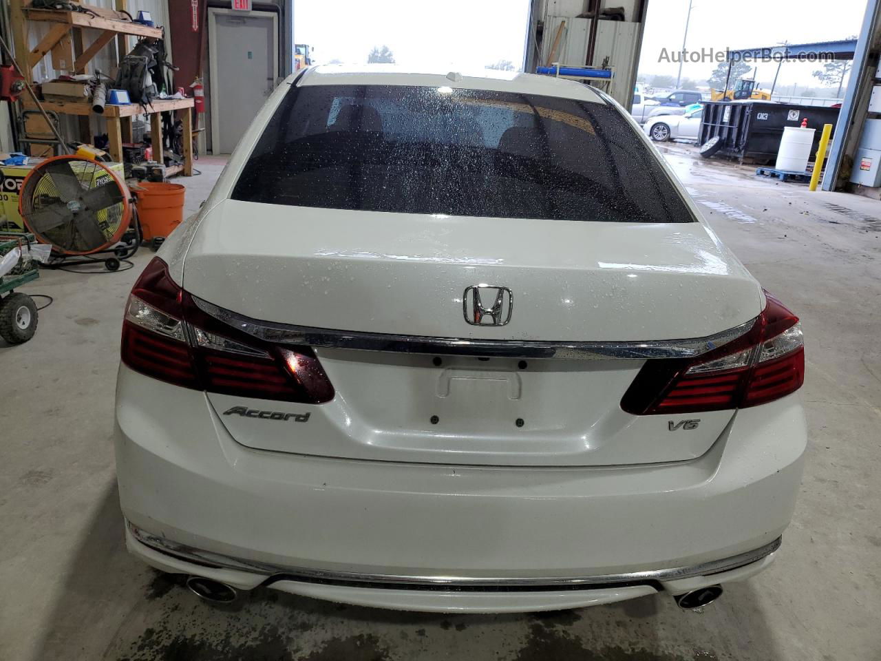 2016 Honda Accord Exl Белый vin: 1HGCR3F85GA005749