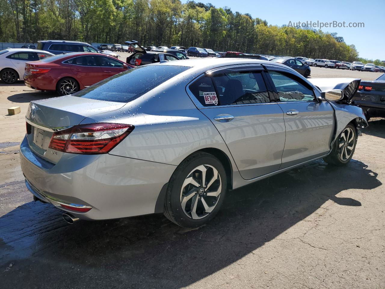 2017 Honda Accord Exl Silver vin: 1HGCR3F85HA019720