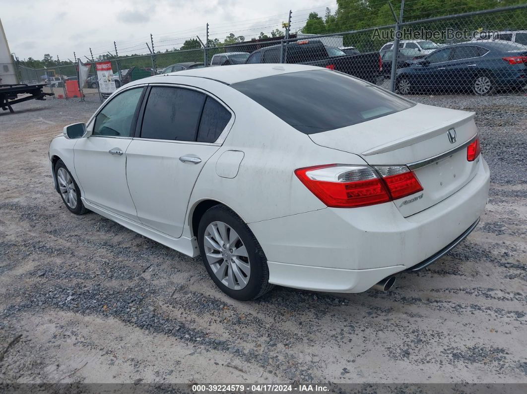 2014 Honda Accord Ex-l V-6 Белый vin: 1HGCR3F86EA003733