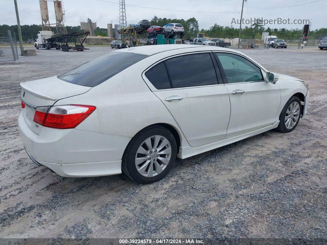 2014 Honda Accord Ex-l V-6 Белый vin: 1HGCR3F86EA003733