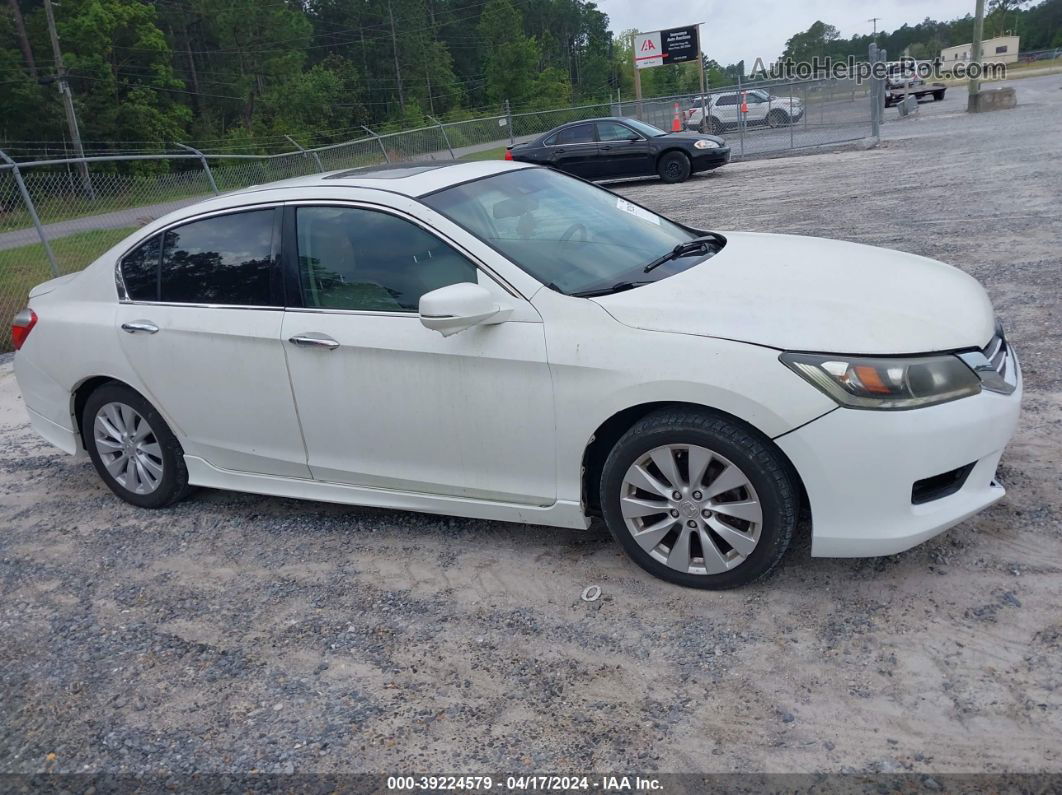 2014 Honda Accord Ex-l V-6 Белый vin: 1HGCR3F86EA003733