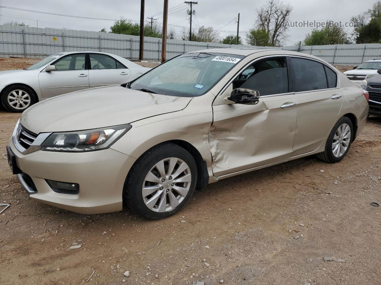 2014 Honda Accord Exl Beige vin: 1HGCR3F86EA012464