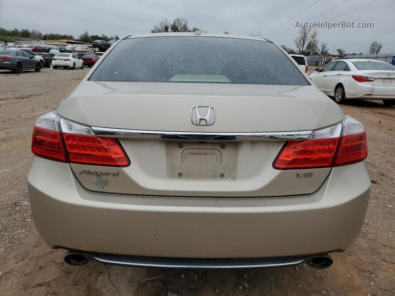 2014 Honda Accord Exl Бежевый vin: 1HGCR3F86EA012464