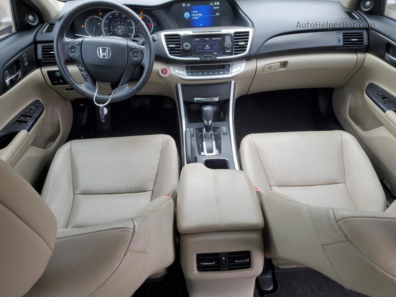 2014 Honda Accord Exl Beige vin: 1HGCR3F86EA012464