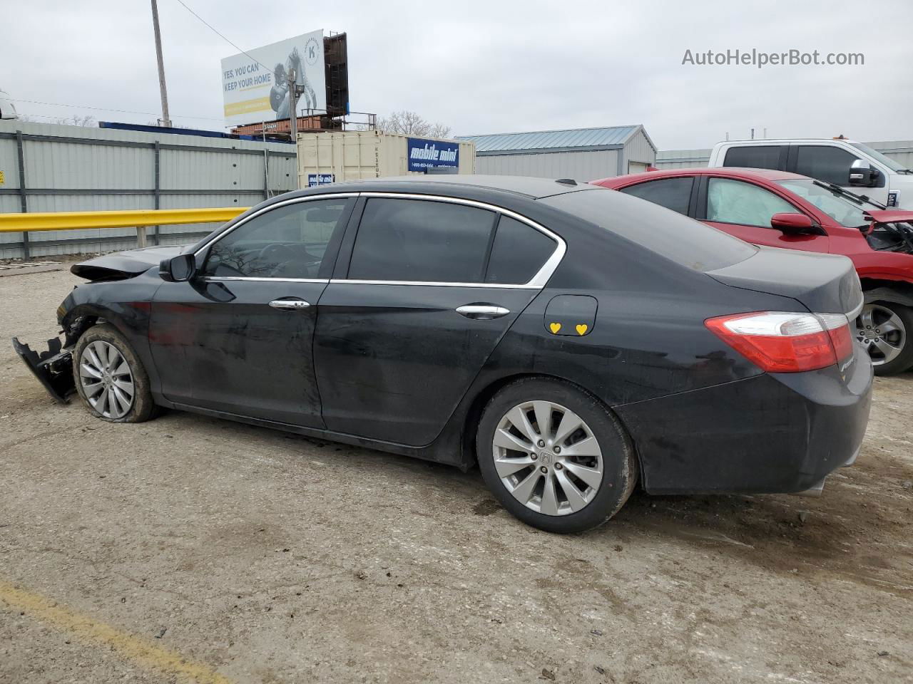 2014 Honda Accord Exl Черный vin: 1HGCR3F86EA014179