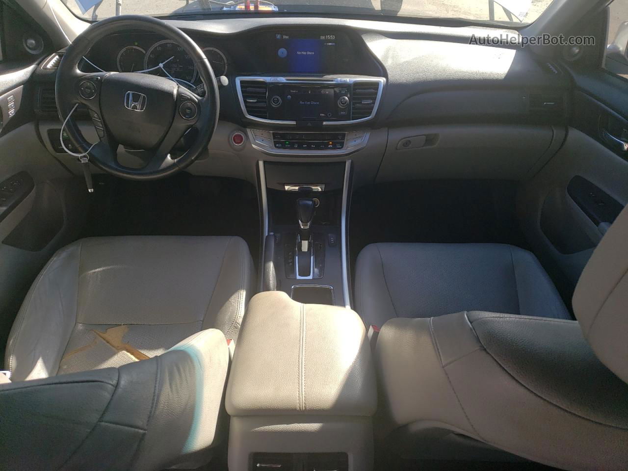 2014 Honda Accord Exl Серебряный vin: 1HGCR3F86EA041155