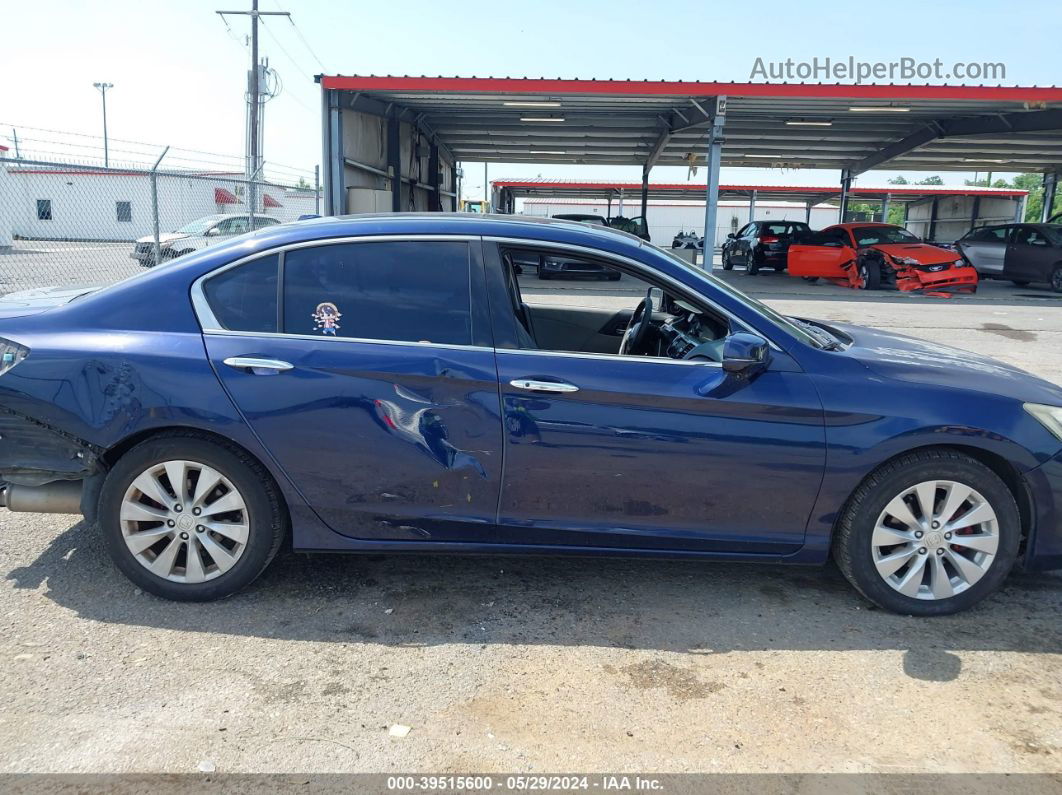 2015 Honda Accord Ex-l V-6 Blue vin: 1HGCR3F86FA015768