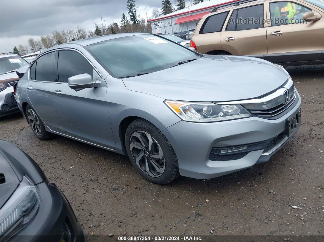 2017 Honda Accord Ex-l V6 Silver vin: 1HGCR3F86HA010850