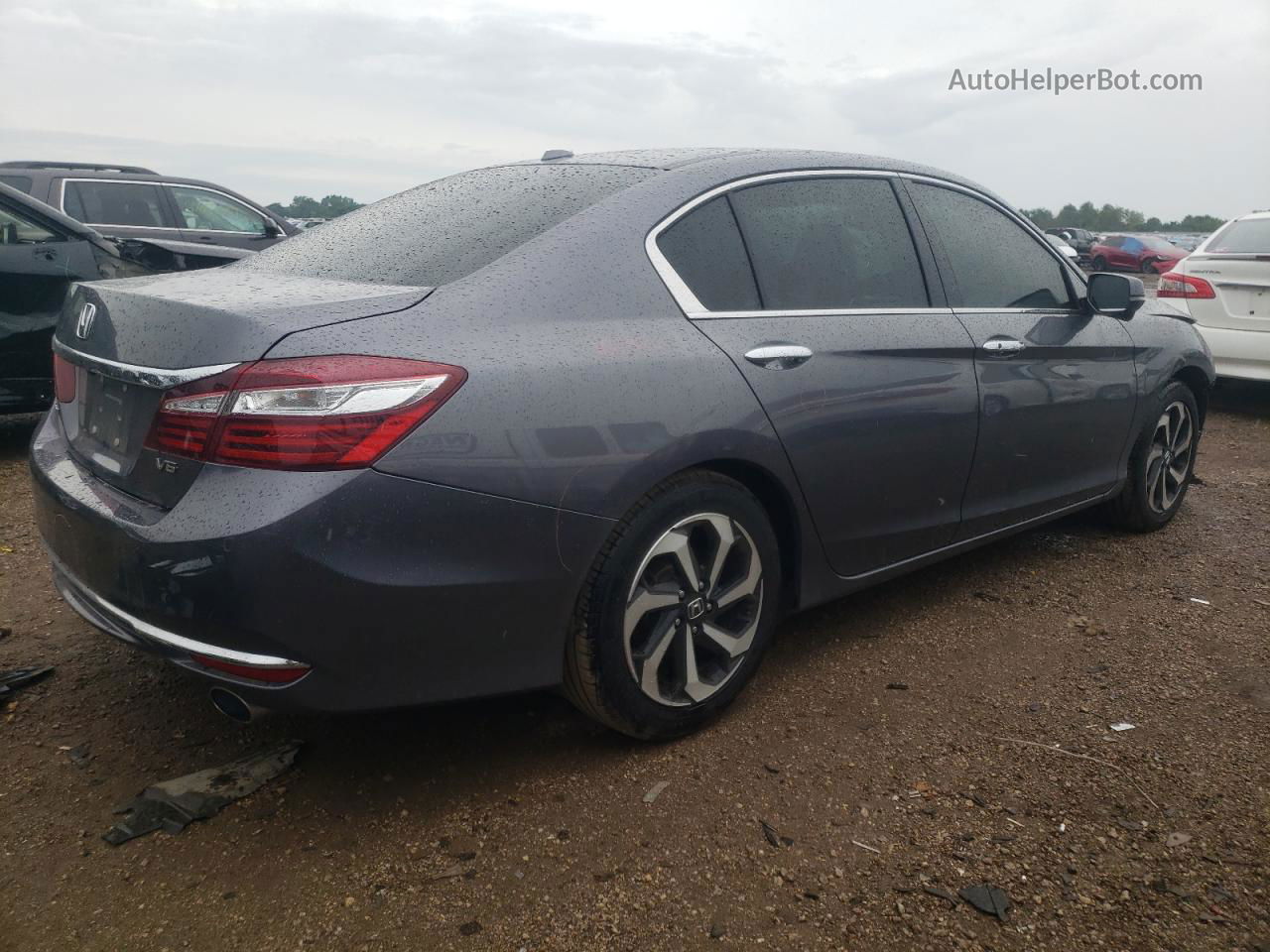 2017 Honda Accord Exl Серый vin: 1HGCR3F86HA031133