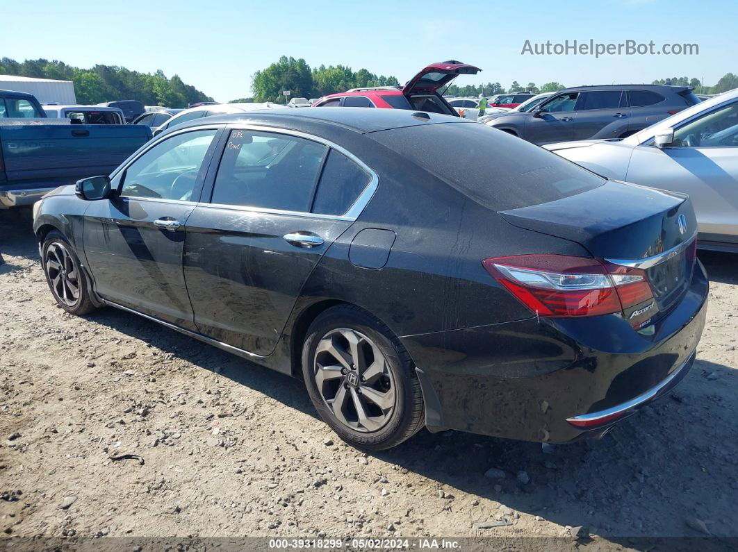 2017 Honda Accord Ex-l V6 Black vin: 1HGCR3F86HA040172