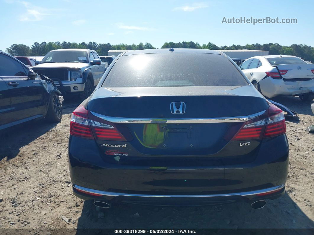 2017 Honda Accord Ex-l V6 Black vin: 1HGCR3F86HA040172