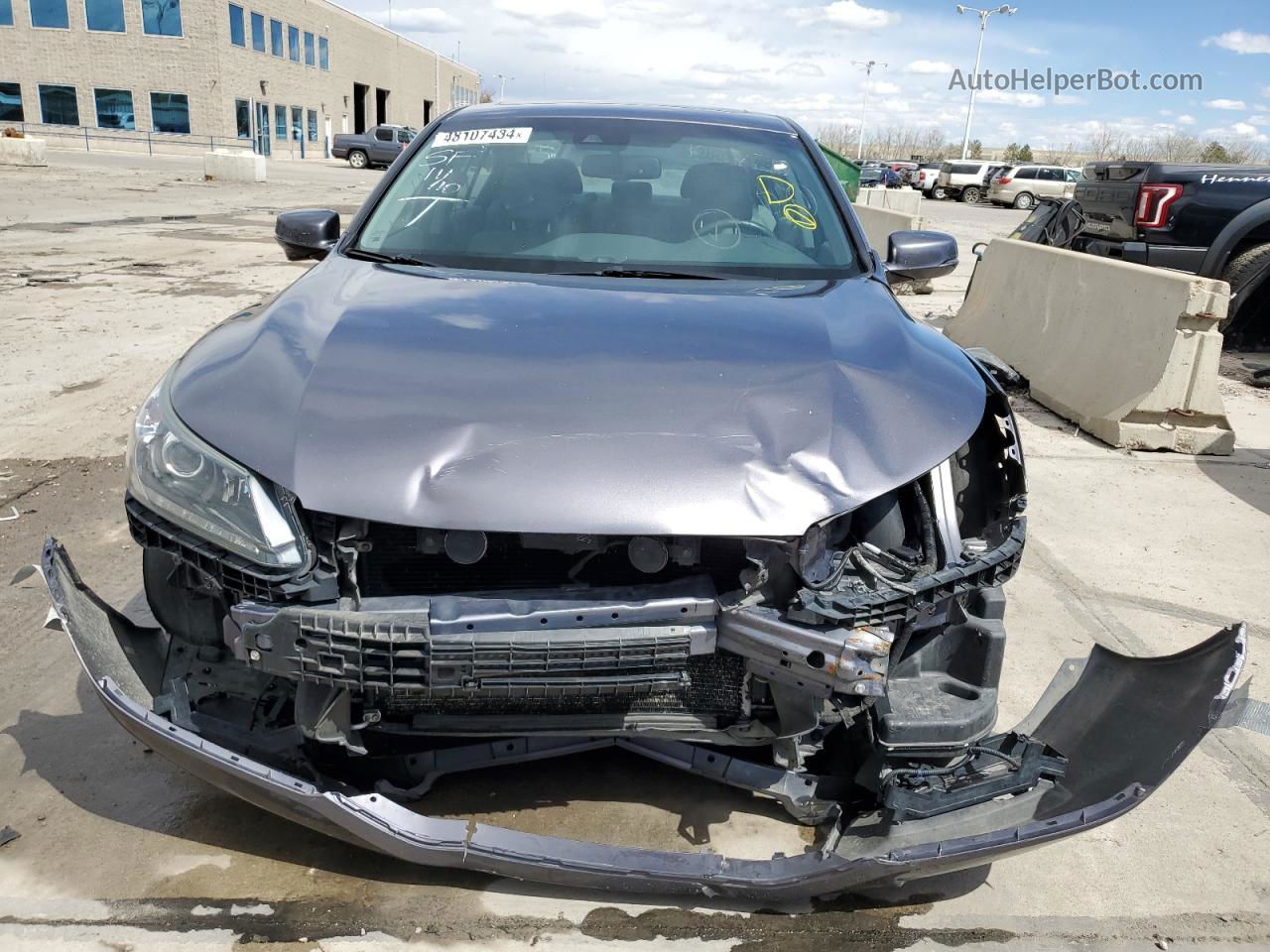 2014 Honda Accord Exl Gray vin: 1HGCR3F87EA024879