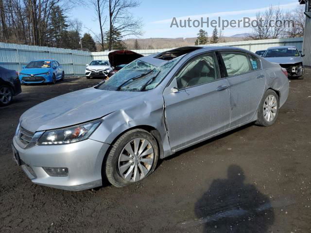 2014 Honda Accord Exl Silver vin: 1HGCR3F87EA041021