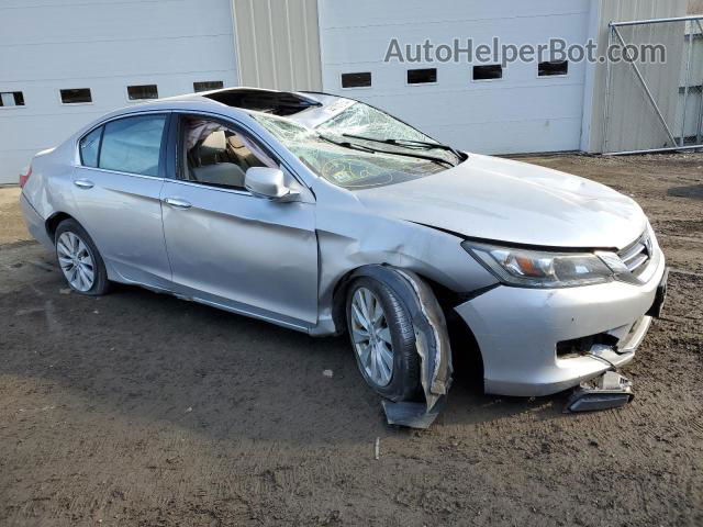 2014 Honda Accord Exl Silver vin: 1HGCR3F87EA041021