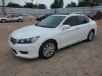 2015 Honda Accord Exl White vin: 1HGCR3F87FA009641