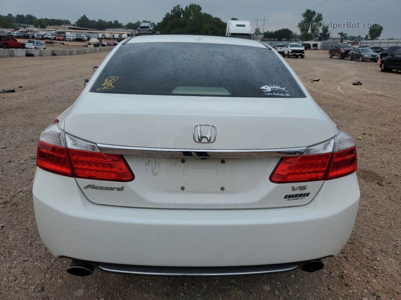 2015 Honda Accord Exl White vin: 1HGCR3F87FA009641