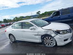 2015 Honda Accord Ex-l V-6 White vin: 1HGCR3F87FA017786