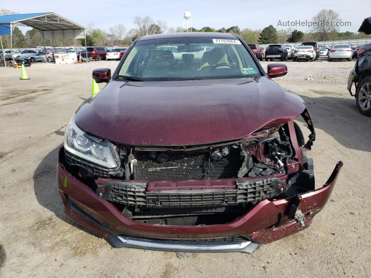 2016 Honda Accord Exl Burgundy vin: 1HGCR3F87GA012332