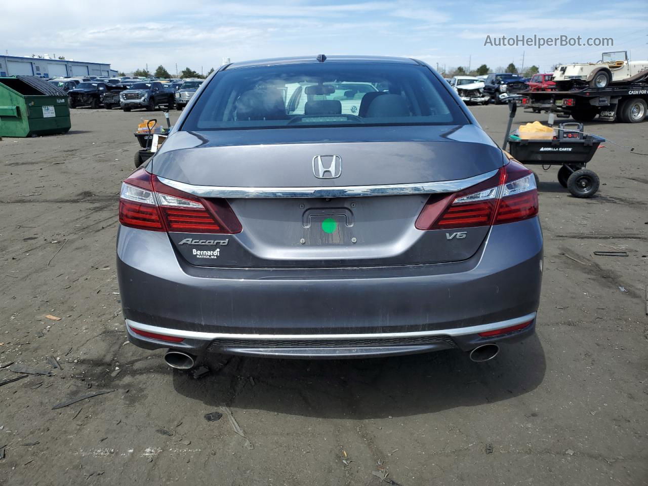 2017 Honda Accord Exl Gray vin: 1HGCR3F87HA010372