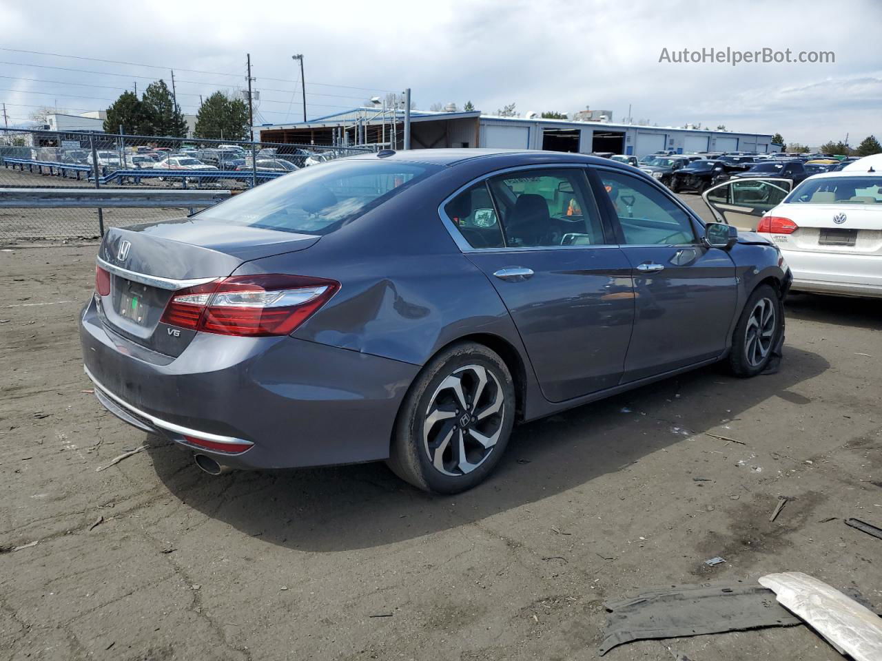 2017 Honda Accord Exl Gray vin: 1HGCR3F87HA010372