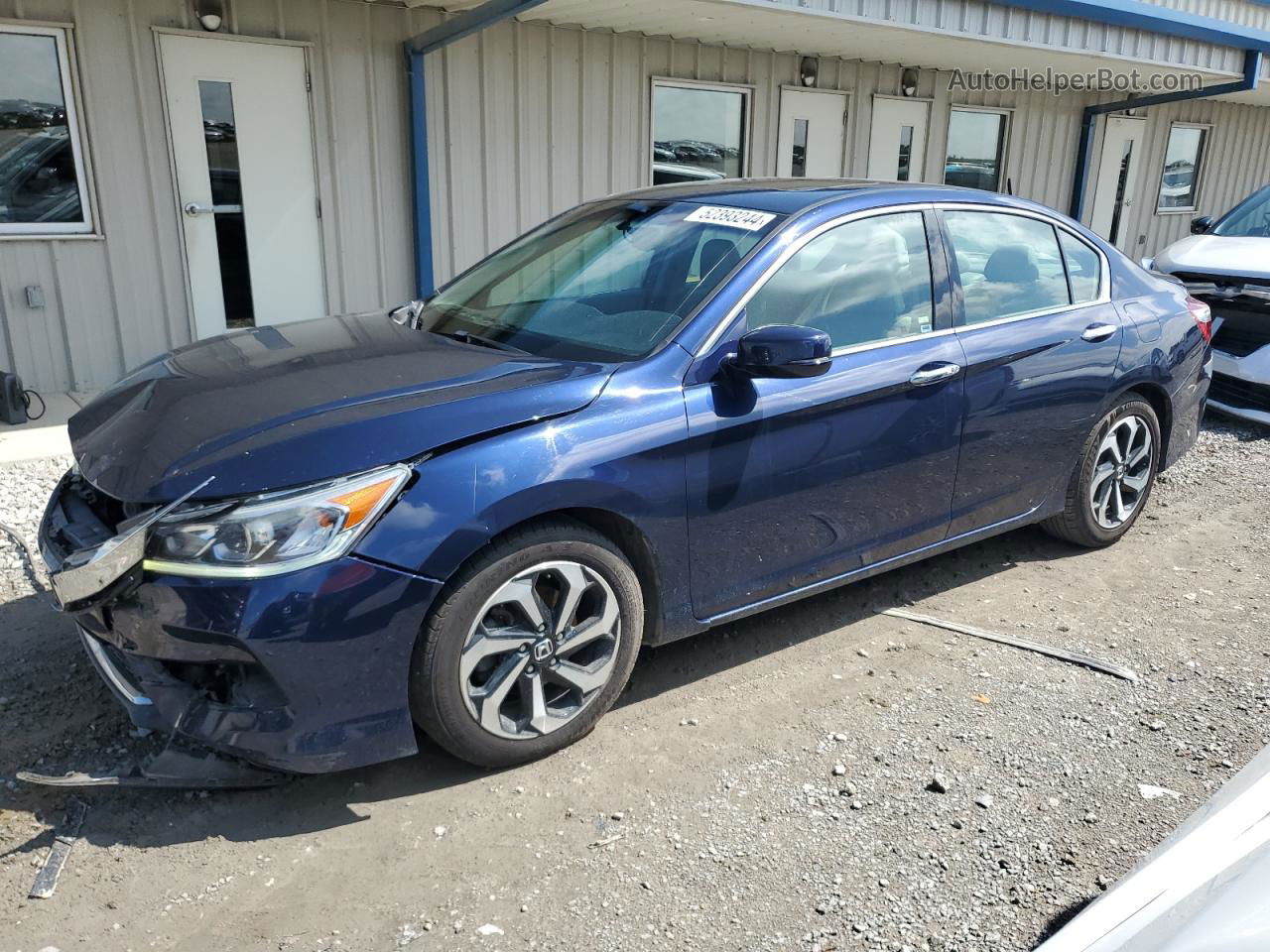 2017 Honda Accord Exl Blue vin: 1HGCR3F87HA038589