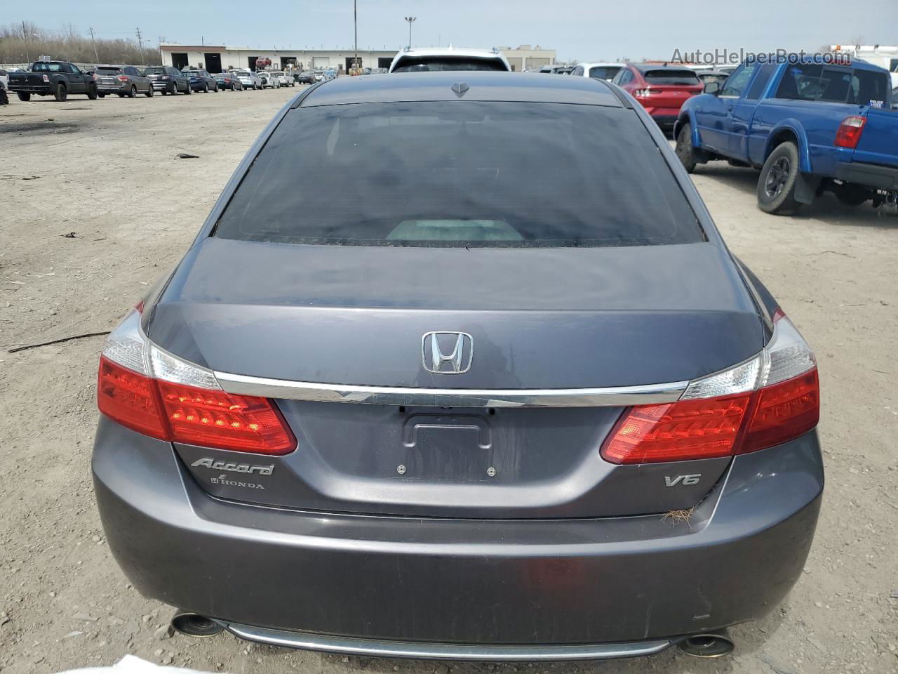 2014 Honda Accord Exl Gray vin: 1HGCR3F88EA011798