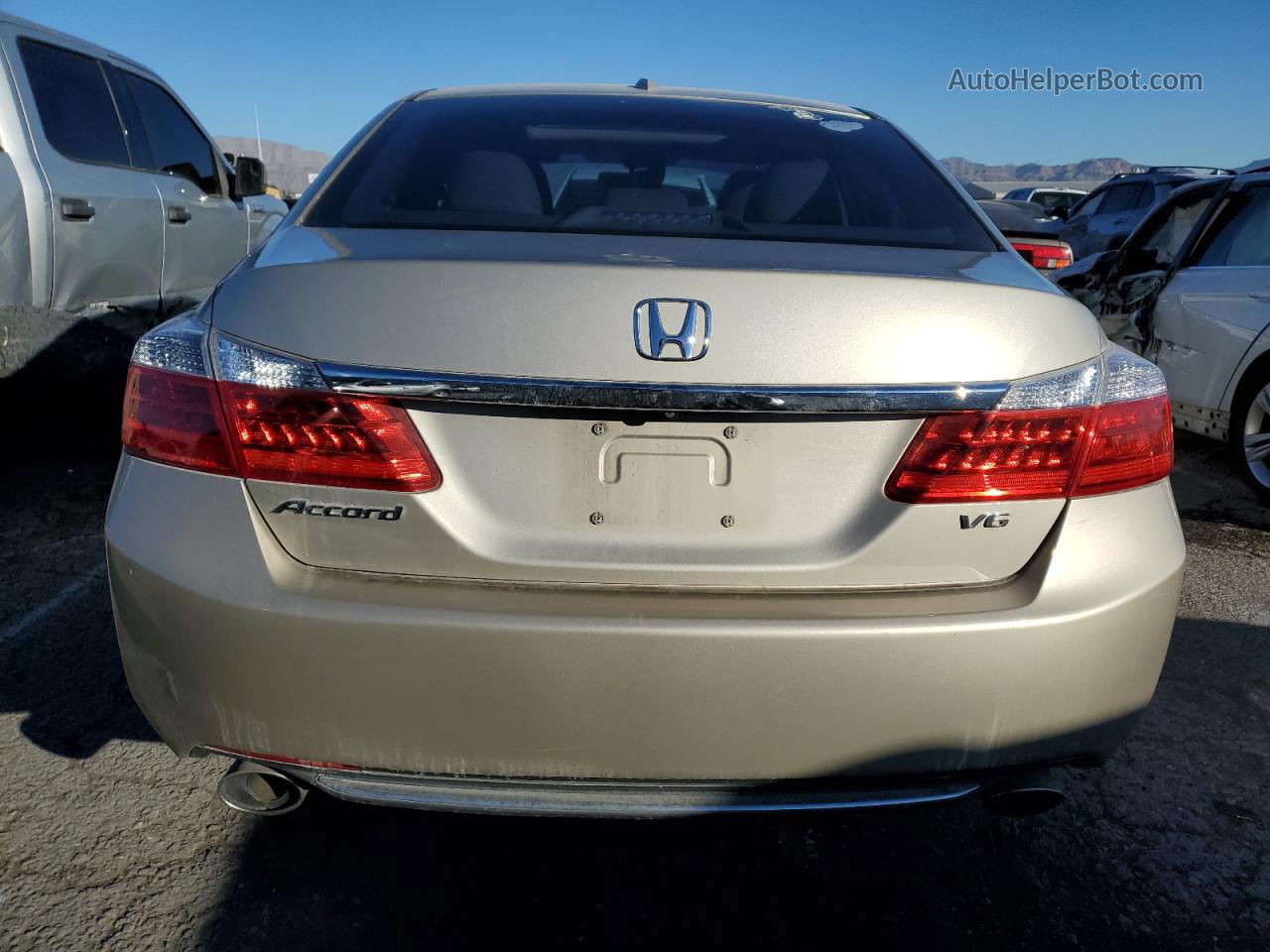 2014 Honda Accord Exl Beige vin: 1HGCR3F88EA031162