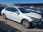 2015 Honda Accord Ex-l V-6 White vin: 1HGCR3F88FA015321