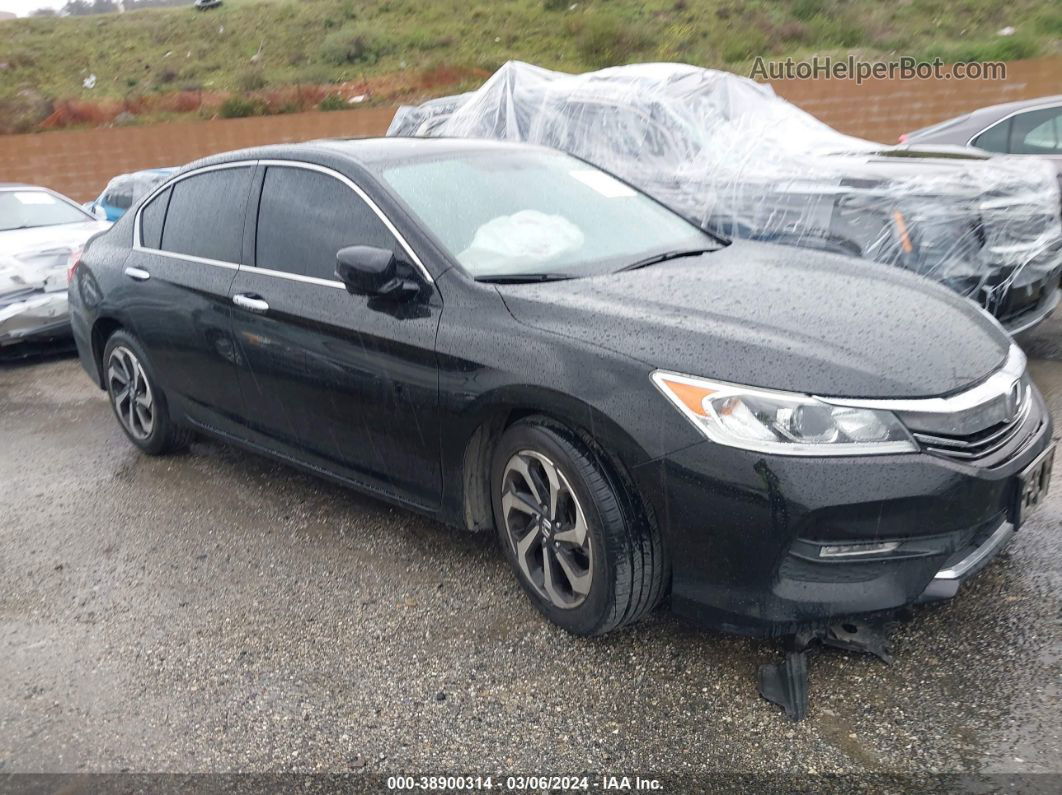 2016 Honda Accord Ex-l V-6 Black vin: 1HGCR3F88GA001131