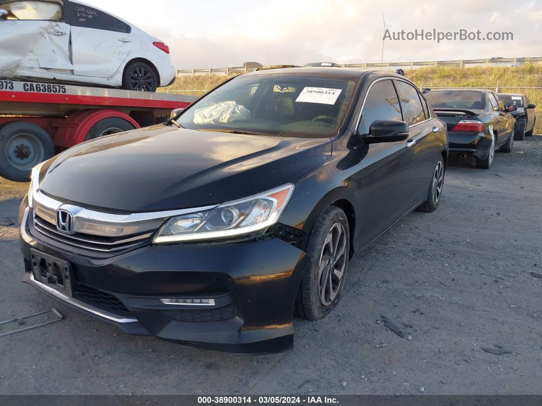 2016 Honda Accord Ex-l V-6 Черный vin: 1HGCR3F88GA001131