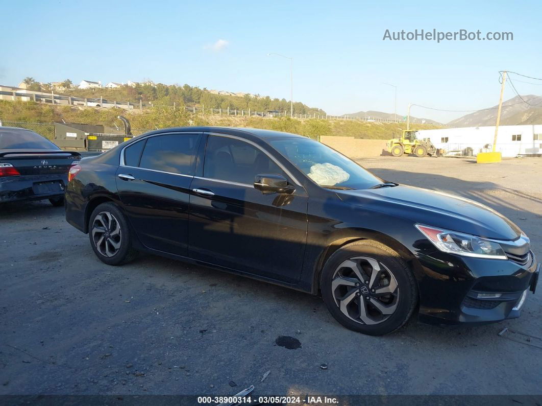 2016 Honda Accord Ex-l V-6 Black vin: 1HGCR3F88GA001131