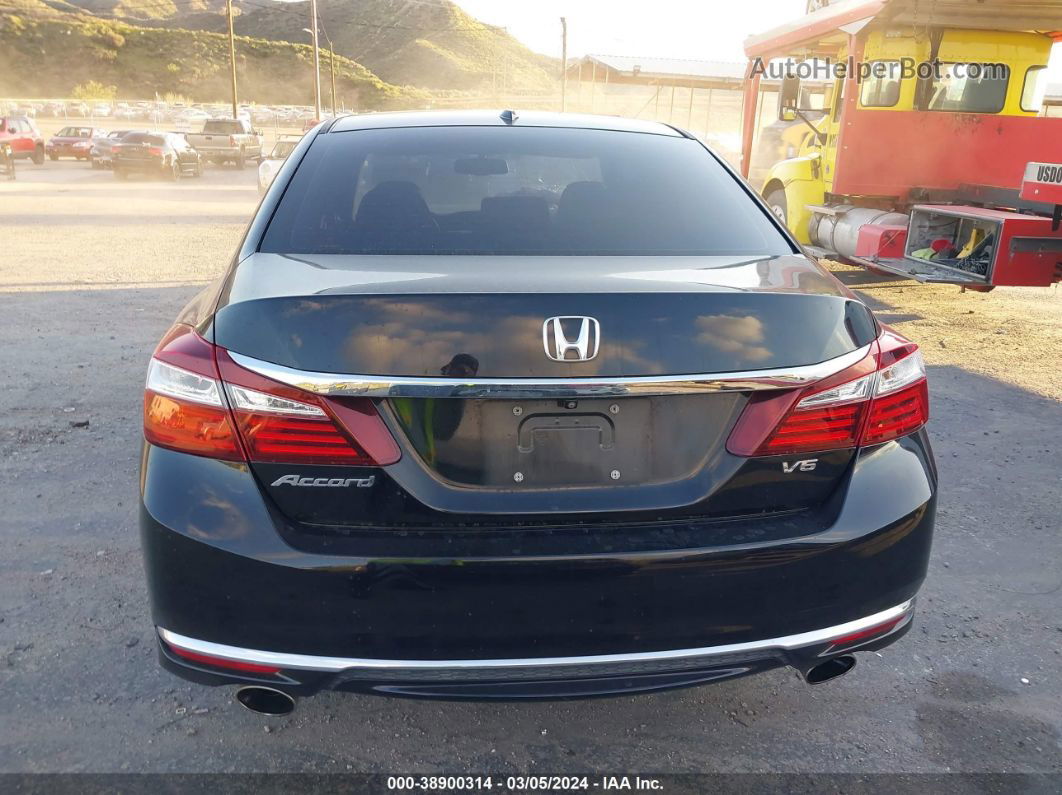 2016 Honda Accord Ex-l V-6 Черный vin: 1HGCR3F88GA001131