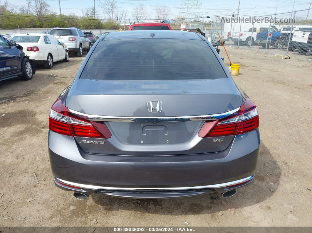 2017 Honda Accord Ex-l V6 Серый vin: 1HGCR3F88HA013118