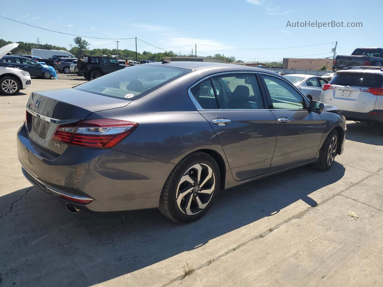 2017 Honda Accord Exl Серый vin: 1HGCR3F88HA027729