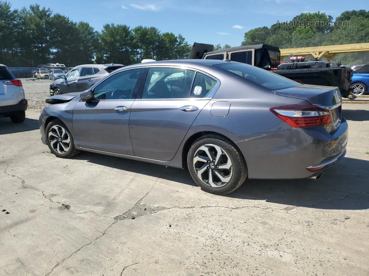 2017 Honda Accord Exl Серый vin: 1HGCR3F88HA027729