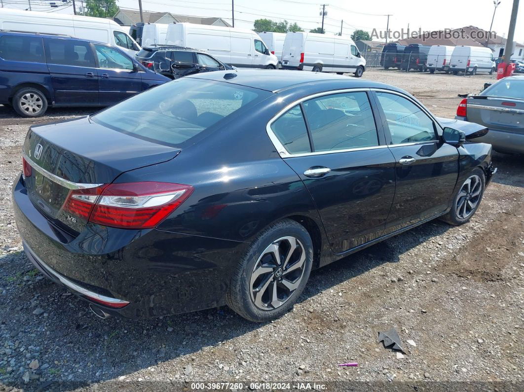 2017 Honda Accord Ex-l V6 Black vin: 1HGCR3F88HA040190